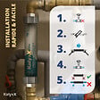 SWISS AQUA TECHNOLOGIES - Swiss Aqua Technologies Adoucisseur d'eau Anticalcaire Antibacterien innovant IPS Kalyxx Active G1/2 " femelle (IPSKXAG12) - vignette