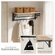 TECTAKE - Porte-manteau à suspendre Westwood Bois clair industriel, Chêne Sonoma - vignette