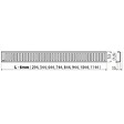 ALCA - Grille d'évacuation 75cm en acier inoxydable (PURE-750L) - vignette