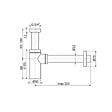 ALCA - Alca Siphon pour lavabo universel design 100% métal blanc (A400B) - vignette