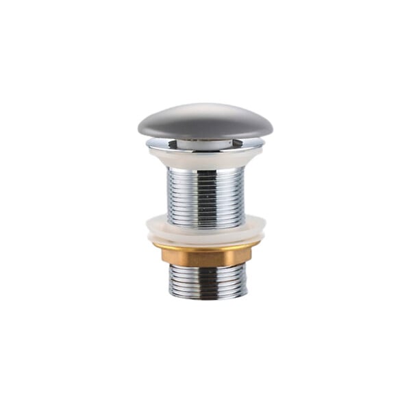 SWISS AQUA TECHNOLOGIES - Bonde à écoulement libre Infinitio 5/4" sans trop-plein pour lavabos et vasques, gris mat (PZATKALGRM) - large