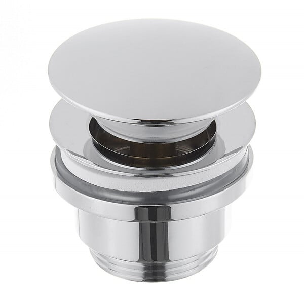 OPTIMA - Bonde clic-clac chromée pour lavabo avec trop-plein – G 5/4" – Optima (VF785CR) - large