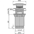 ALCA - Alca lot de 10 bondes Clic-clac raccord 5/4", pour lavabo avec trop-plein, laiton chromé (A392C-GVP10) - vignette