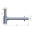 SWISS AQUA TECHNOLOGIES - Swiss Aqua Technologies Siphon pour lavabo laiton noir mat  (SIFMBL) - vignette