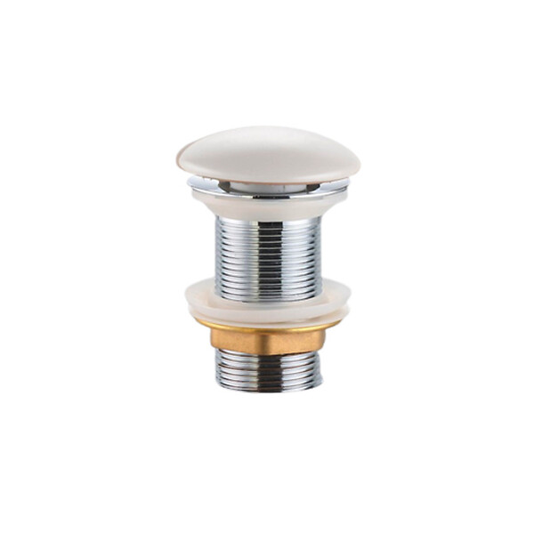 SWISS AQUA TECHNOLOGIES - Bonde à écoulement libre Infinitio 5/4" sans trop-plein pour lavabos et vasques, blanc mat (PZATKAWHM) - large