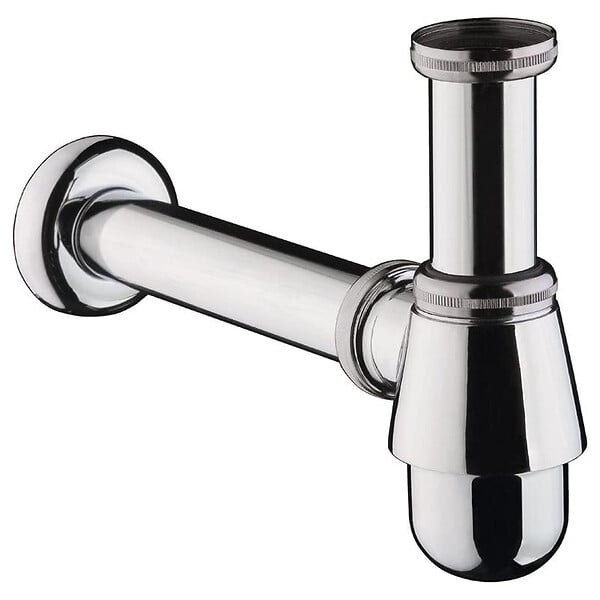 HANSGROHE - Hansgrohe Siphon 1 1/4" à petite tasse, Chrome (55213000) - large