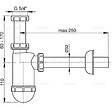 ALCA - Siphon de lavabo DN32 avec écrou 5/4 " (A430) - vignette