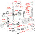 ALCA - Siphon de lavabo DN32 avec écrou 5/4 " (A430) - vignette