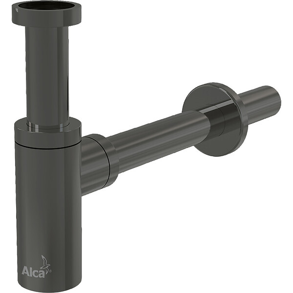 ALCA - Alca Siphon pour lavabo DN32, Gun métal (A400-GM-P) - large
