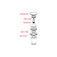 ALCA - Bonde pour lavabo clic-clac 5/4 " Avec trop-plein, Gun métal brossé (A392-GM-B) - vignette