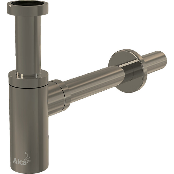 ALCA - Alca Siphon pour lavabo DN32, Nickel brossé (A400-N-B) - large