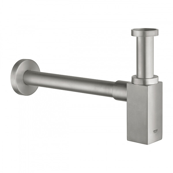 GROHE - Siphon en laiton pour lavabo, Technologie StarLight éclatant et durable, Supersteel (40564DC0) - large