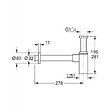 GROHE - Siphon en laiton pour lavabo, Technologie StarLight éclatant et durable, Supersteel (40564DC0) - vignette