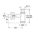 GROHE - Siphon Lavabo 1/4″ , Supersteel (28912DC0) - vignette