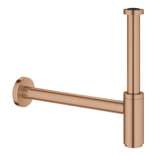 GROHE - Siphon pour lavabo 1/4″, cuivre brossé (G28912DL0) - large