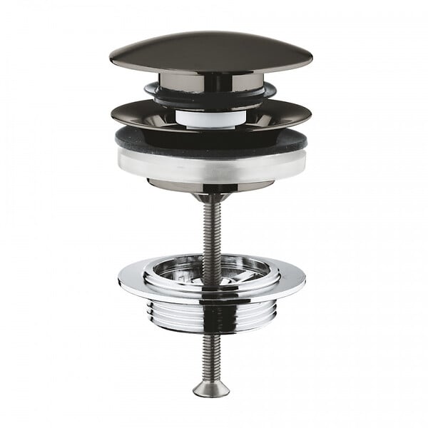 GROHE - StarLight bonde clic-clac, Hard Graphite brossé (65807AL0) - large