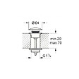 GROHE - StarLight bonde clic-clac, Cool sunrise (65807GL0) - vignette