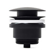 SWISS AQUA TECHNOLOGIES - Bonde clic-clac 5/4 avec trop-plein noir mat pour lavabo et vasque (VF785BL) - vignette