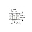 GROHE - StarLight bonde clic-clac, Warm Sunset (65807DA0) - vignette