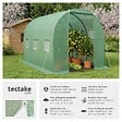 TECTAKE - Serre tunnel 7 m² 343x200x200cm vert - vignette