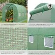 TECTAKE - Serre tunnel 7 m² 343x200x200cm vert - vignette