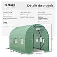 TECTAKE - Serre tunnel 7 m² 343x200x200cm vert - vignette