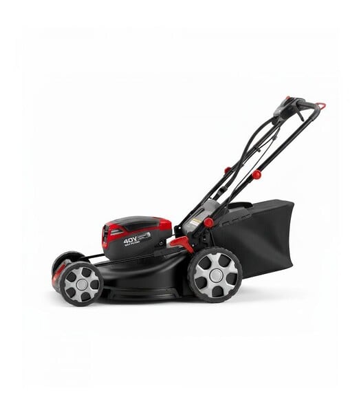 POPSTER - Tondeuse à gazon électrique tractée, lame 50 cm, 41 minutes d'autonomie - POPSTER BLM236H-S21 PACK - large