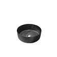 AURLANE - Vasque à poser ronde en céramique noire mat effet marbre 36x12 cm - BLACK MARBLE - vignette