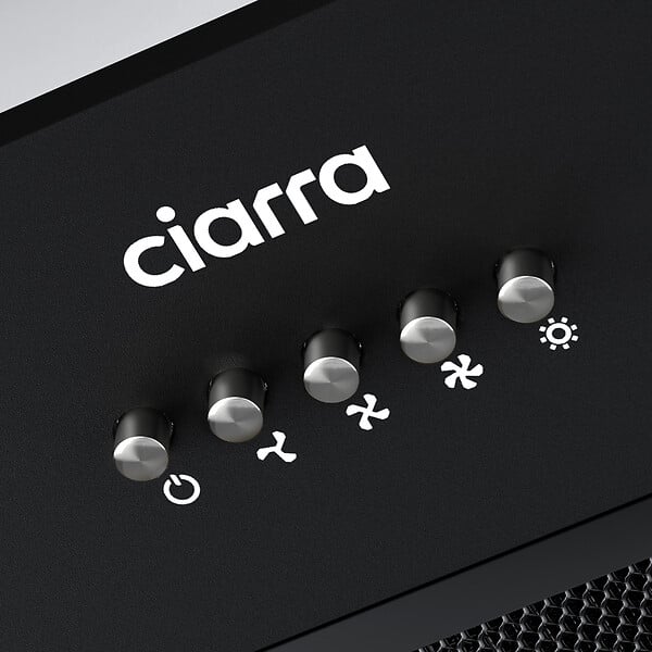 CIARRA - Hotte casquette Intégrée 52cm 300 m³/h 913ABK52 - large