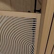 AURLANE - Paroi de douche 90 x 200 HINATA - style Japandi courbes douces - Cadre effet Bois - Verre 6mm - vignette