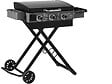 HABITAT ET JARDIN - Plancha à gaz avec chariot pliable et portable "Firo" - 7,5 kw - Noir - vignette