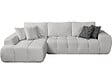 HABITAT ET JARDIN - Canapé d'angle gauche en tissu style bubble "Sidonie" - 4 places - Gris - vignette