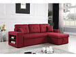 HABITAT ET JARDIN - Canapé d'angle convertible/réversible "Axel" - 3 places - Rouge - vignette