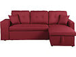 HABITAT ET JARDIN - Canapé d'angle convertible/réversible "Axel" - 3 places - Rouge - vignette