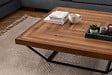 HABITAT ET JARDIN - Table Basse en bois "Cora" - 100 x 100 x 32 cm - Noyer - vignette
