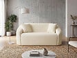 HABITAT ET JARDIN - Canapé droit fixe en tissu "Ondine" - 2 places - Beige - vignette
