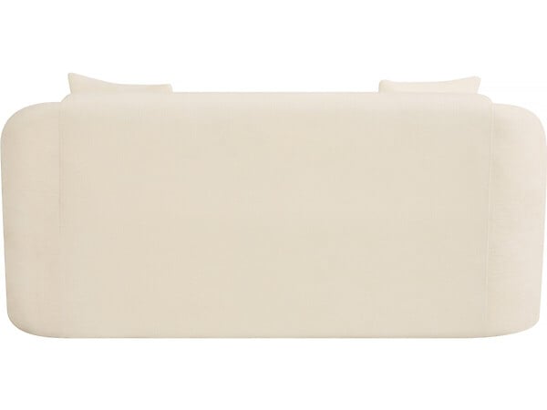 HABITAT ET JARDIN - Canapé droit fixe en tissu "Ondine" - 2 places - Beige - large