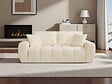HABITAT ET JARDIN - Canapé droit en tissu style bubble "Léonie" - 3 places - Beige - vignette