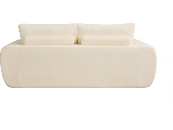 HABITAT ET JARDIN - Canapé droit en tissu style bubble "Léonie" - 3 places - Beige - large