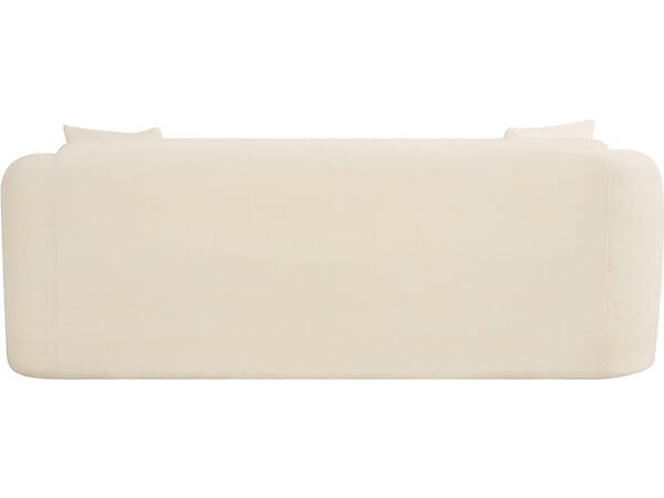 HABITAT ET JARDIN - Canapé droit fixe en tissu "Ondine" - 3 places - Beige - large