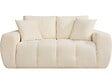 HABITAT ET JARDIN - Canapé droit en tissu style bubble "Léonie" - 2 places - Beige - vignette