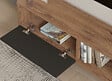 HABITAT ET JARDIN - Meuble TV en bois "Ova" - 120 x 25 x 36 cm - ChêneAnthracite - vignette