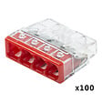 WAGO - WAGO Pot de 100 mini bornes de connexion automatique 4 fils S2273 - vignette