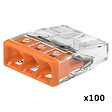 WAGO - Pot de 100 mini bornes de connexion automatique 3 fils S2273 - vignette