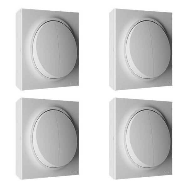 FONTINI - FONTINI Lot de 4 doubles va-et-vient blanc NEO EVO - large