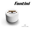 FONTINI - FONTINI Inter. volets-roulants rotatif métal laiton vieilli porcelaine blanche DO - vignette