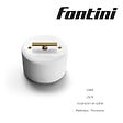 FONTINI - FONTINI Va-et-vient métal laiton doré satiné porcelaine blanche DO - vignette