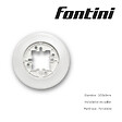 FONTINI - FONTINI Plaque 1 poste porcelaine blanche DO - vignette