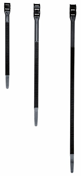 KLAUKE - Klauke Collier 9 x355 mm 100 pièces PA12 noir - large