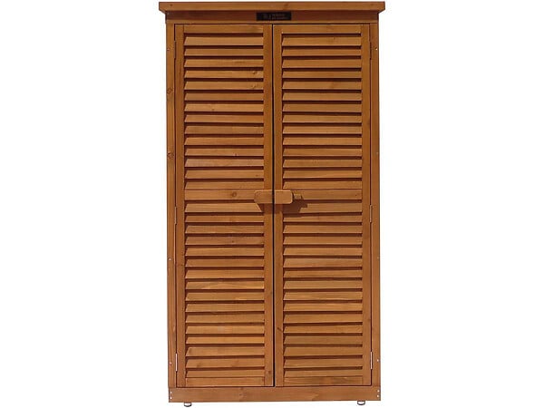 HABITAT ET JARDIN - Armoire de jardin "Space" - 87 x 46.5 x 160 cm - Marron - large